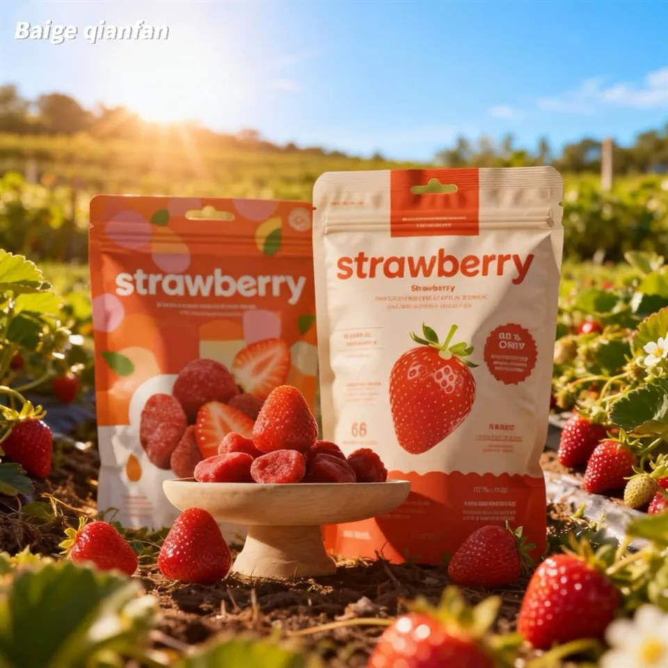 Lyofilizované-baliace vrecká na jahody